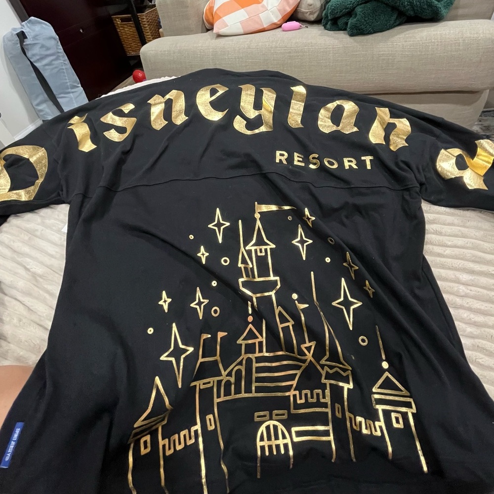 Disneyland Resort Black and Gold Sweatshirt